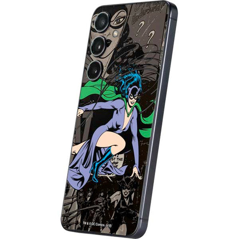 DC Comics Catwoman Vintage Action Pose Pattern Galaxy S25 Skin